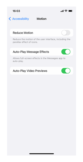 Ajuste la configuración de movimiento en iOS para acelerar su iPhone.